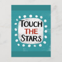 Touch Die Sterne Postkarte