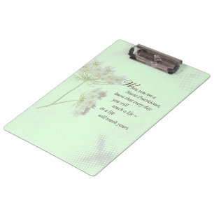 Touch für Krankenpfleger lebt Wildblume Klemmbrett