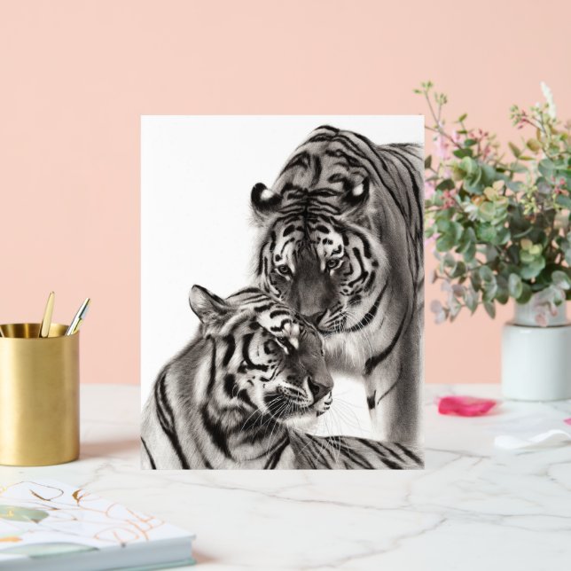 Touch - Handgemalte Tigerarmaturen Acrylschild (Hochzeit)