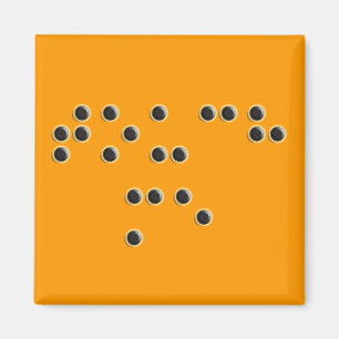 Touch ich (Blindenschrift) quadratischer Magnet