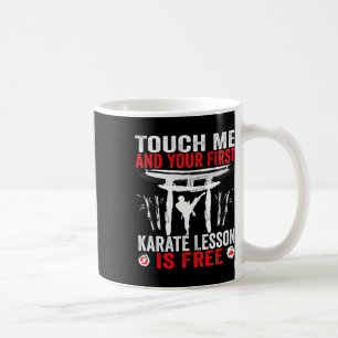 Touch Ich und deine erste Karate-Lektion ist koste Kaffeetasse