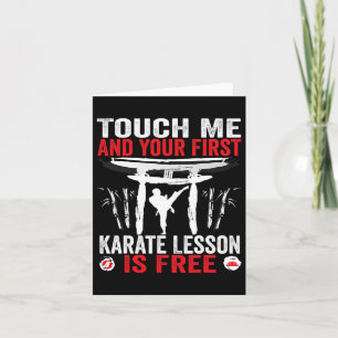 Touch Ich und deine erste Karate-Lektion ist koste Karte
