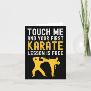 Touch Ich und deine erste Karate-Lektion ist koste Karte