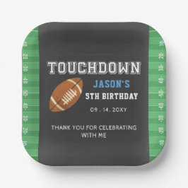 Touch in Superbowl Boy Fußball Geburtstag Pappteller