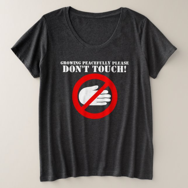 Touch macht bitte den T - Shirt der Mutterschaft n (Design vorne)