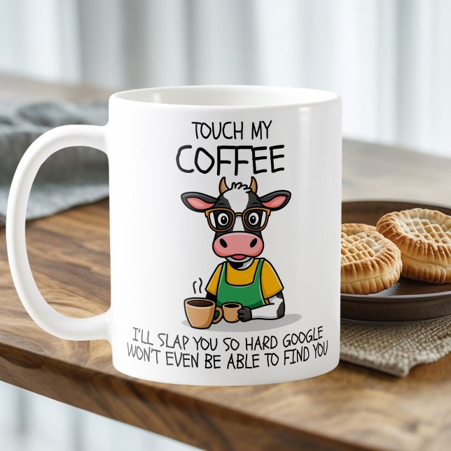 Touch, mein Kaffee, ich werde dich so hart erfrisc Kaffeetasse (Von Creator hochgeladen)