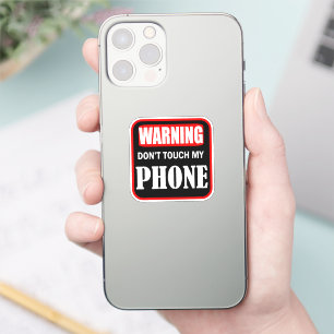 Touch mein Telefon nicht Aufkleber