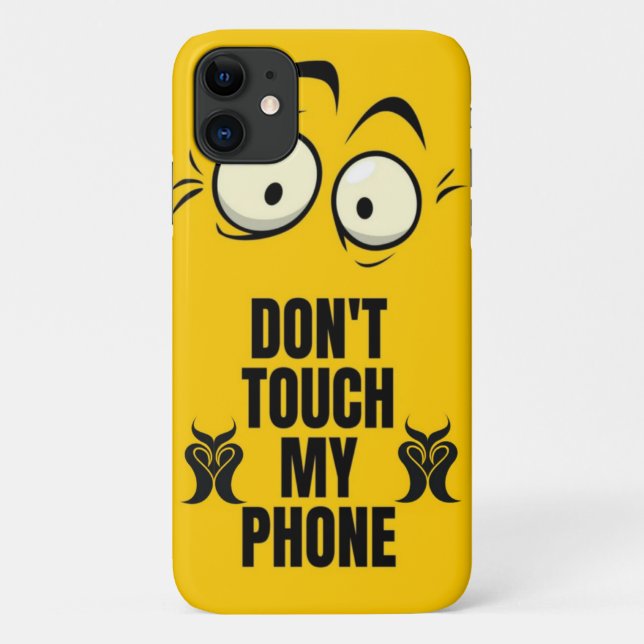 Touch mein Telefon nicht Case-Mate iPhone Hülle (Rückseite)