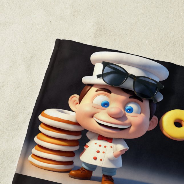 Touch meine Donuts, Badetuch (Beispiel)