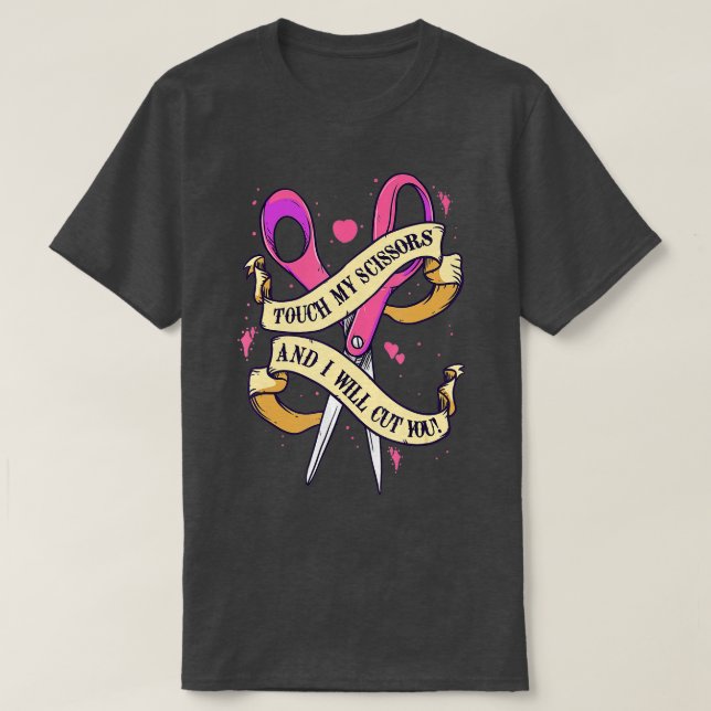 Touch meine Schere und ich schneiden Sie aus Sewi T-Shirt (Design vorne)