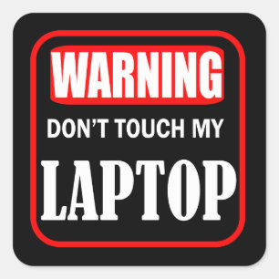 Touch meines Laptops nicht Quadratischer Aufkleber