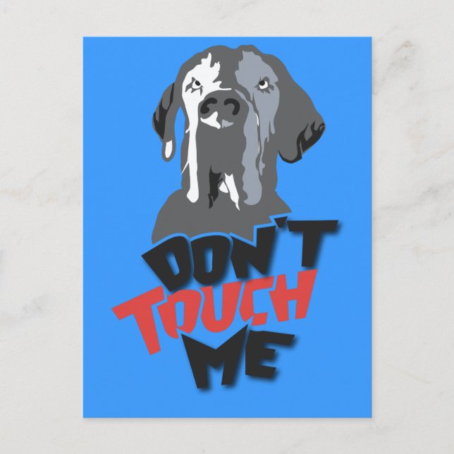 Touch mich nicht! postkarte (Vorderseite)