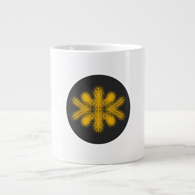 Touch mich nicht | Silent ASMR Art Jumbo-Tasse (Vorderseite)