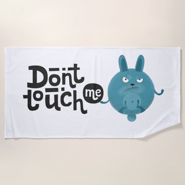Touch mich nicht strandtuch (Vorderseite)