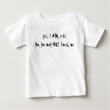 Touch mir keinen T - Shirt für Kleinkinder