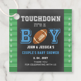 Touch mit einem kleinen Football Baby Duschbad Par Geschenkanhänger