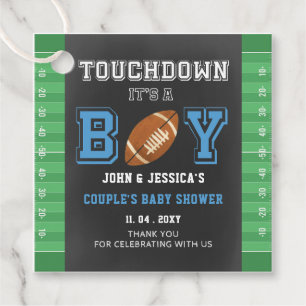 Touch mit einem kleinen Football Baby Duschbad Par Geschenkanhänger