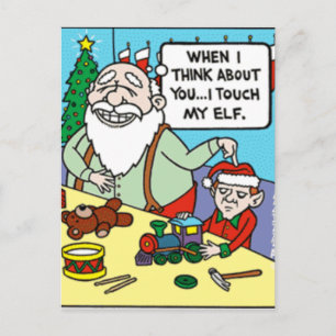 Touch My Elf Feiertagspostkarte