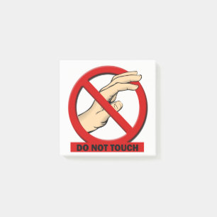 Touch nicht 3x3 posten post-it klebezettel