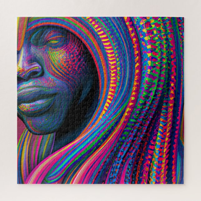 Touch nicht meine Haare schwarze Melanin Afro Quee (Vertikal)