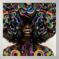 Touch nicht meine Haare schwarze Melanin Afro Quee