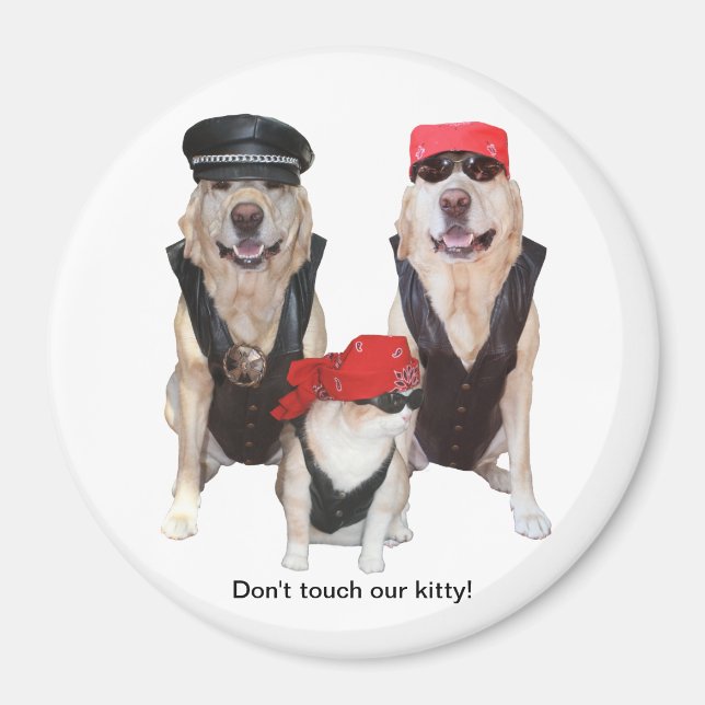 Touch nicht unser Kätzchen! Magnet (Vorne)