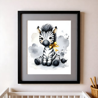 Touch of Color Kinderzimmer Dschungeltiere Zebra Poster