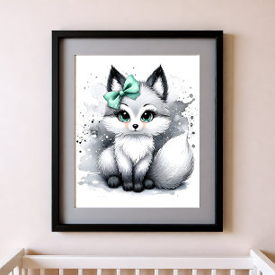 Touch of Color Kinderzimmer Waldtiere Fuchs Poster