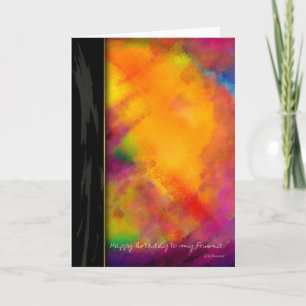 Touch of Purple Peint carte d'anniversaire pour am