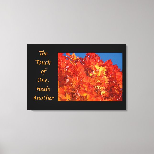 Touch von One Heals Eine andere Leinwand Kunst Blä (Vorderseite)