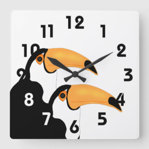 Touch Wall Clock Quadratische Wanduhr