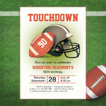 Touchdown 50 Vintag Football 50. Geburtstag