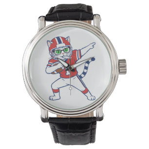 Touchdown-Katze Armbanduhr