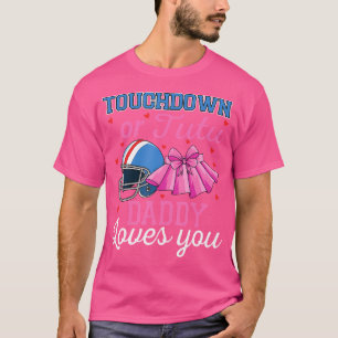Touchdown oder Tutu Daddy Lieben You Football Baby T-Shirt