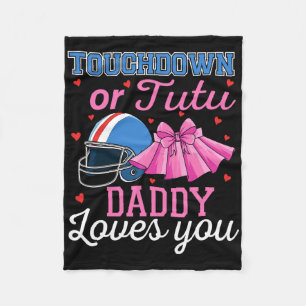 Touchdown oder Tutu Daddy liebt dich Football Ba Fleecedecke