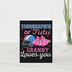 Touchdown oder Tutu Granny Lieben Sie Fußball Gesc Karte