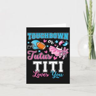 Touchdown oder Tutus Titi Lieben Sie Niedliches Ge Karte