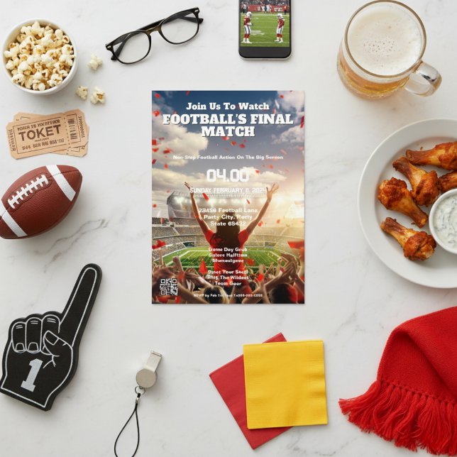 Touchdown Triumph Football Finale Invitation (Touchdown Triumph Football Finale Invitation)