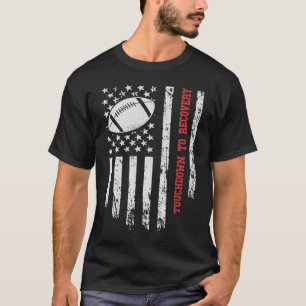Touchdown zum Erholung American Football Player T-Shirt