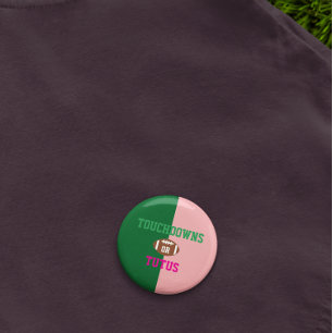 Touchdowns oder Tutus Gender Reveal Button