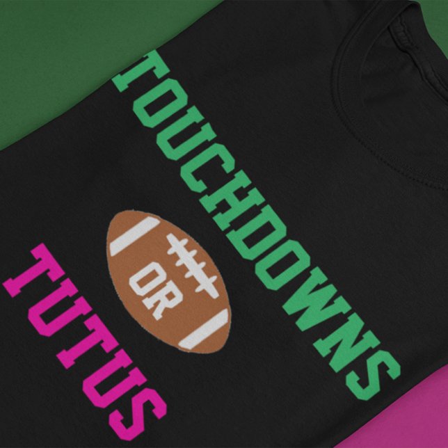 Touchdowns oder Tutus Gender Reveal T-Shirt (Von Creator hochgeladen)