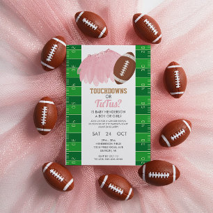 Touchdowns oder Tutus Geschlecht Enthüllung Einlad Einladung