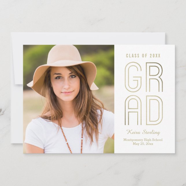 Touche De Faire-part De Graduation De Classe Invit (Devant)