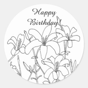Touche de fleurs printanières Stickers Anniversair
