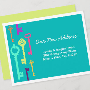 Touches cool   Nouveau Faire-part d'adresse