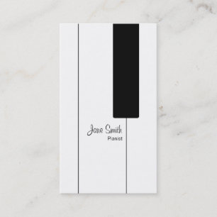 Touches de piano pour Cartes de visite de piano