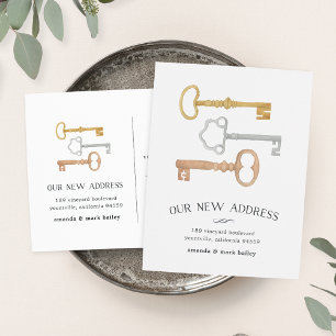 Touches vintages   Faire-part de déplacement