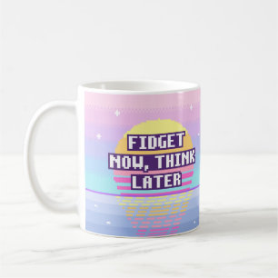Touchez Maintenant, Pensez Plus Tard Mug Pixel Neu