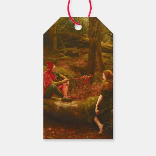 Touchstone and Audrey (by John Collier) Geschenkanhänger (Vorderseite)