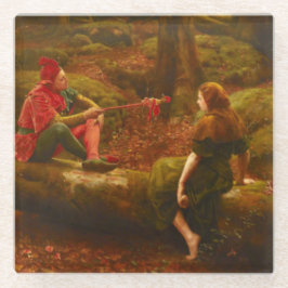 Touchstone and Audrey (by John Collier) Glasuntersetzer